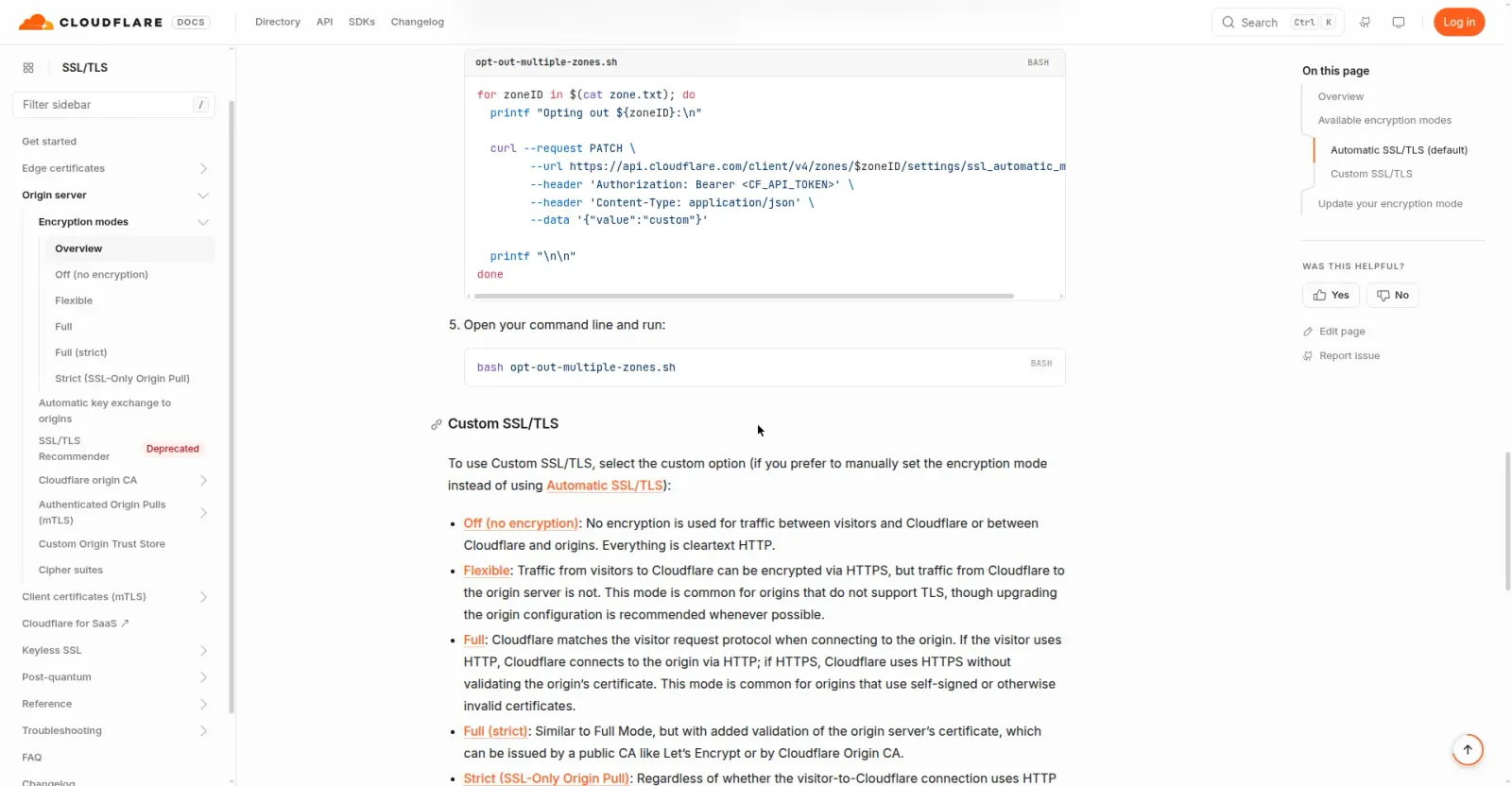 Cloudflare SSL 加密模式官方文档