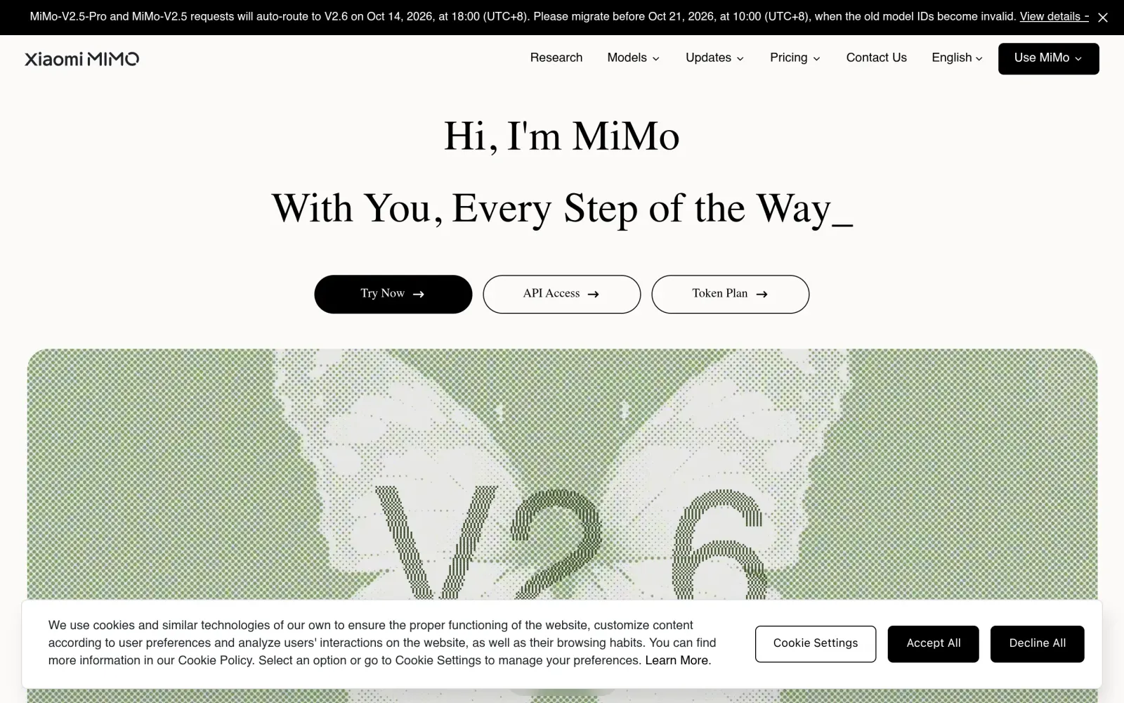 小米 MiMo 官方下线公告:V2.5 系列 10-21 10:00 退役
