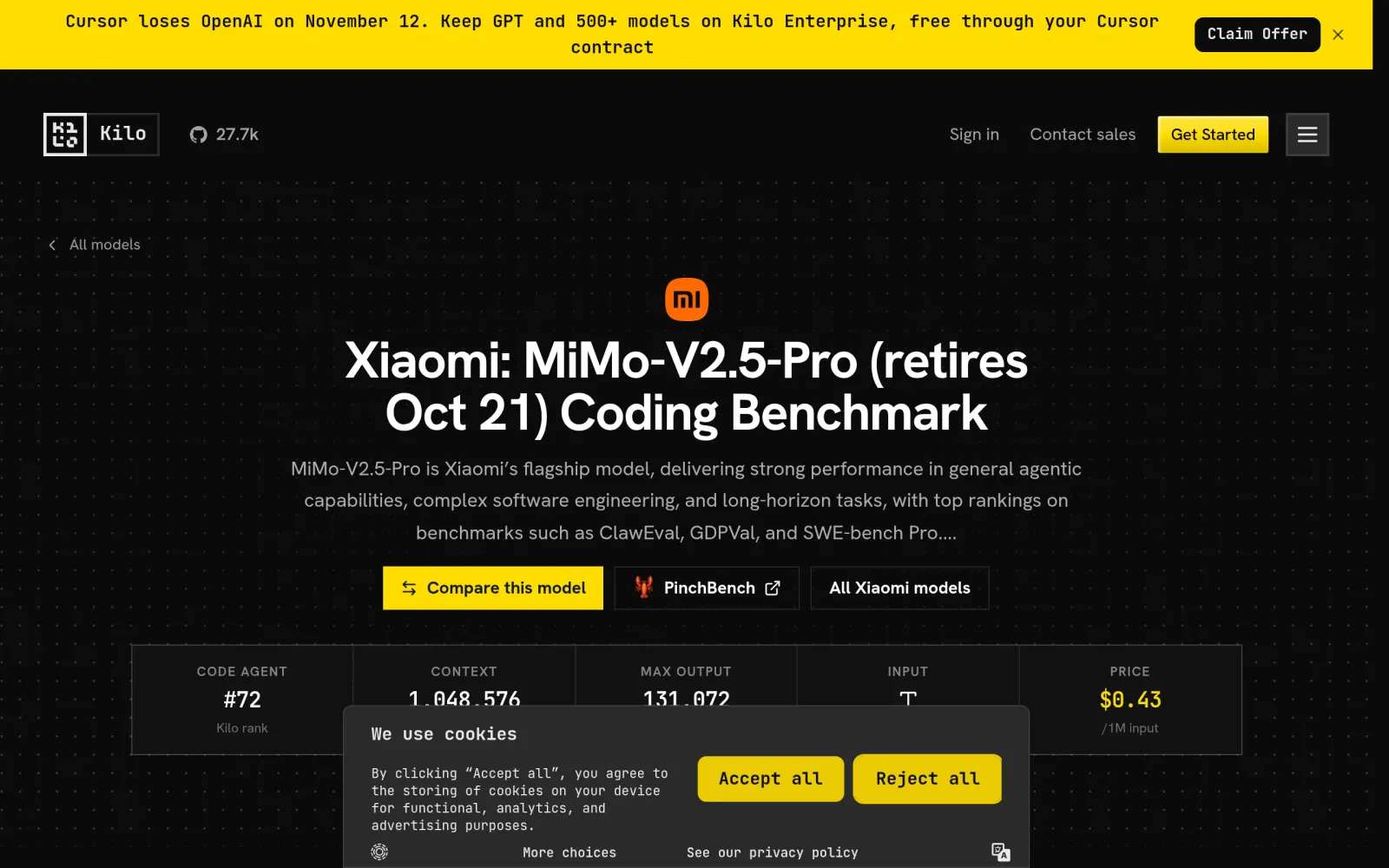 第三方实测:mimo-v2.5-pro 的 agent 任务 benchmark 分数