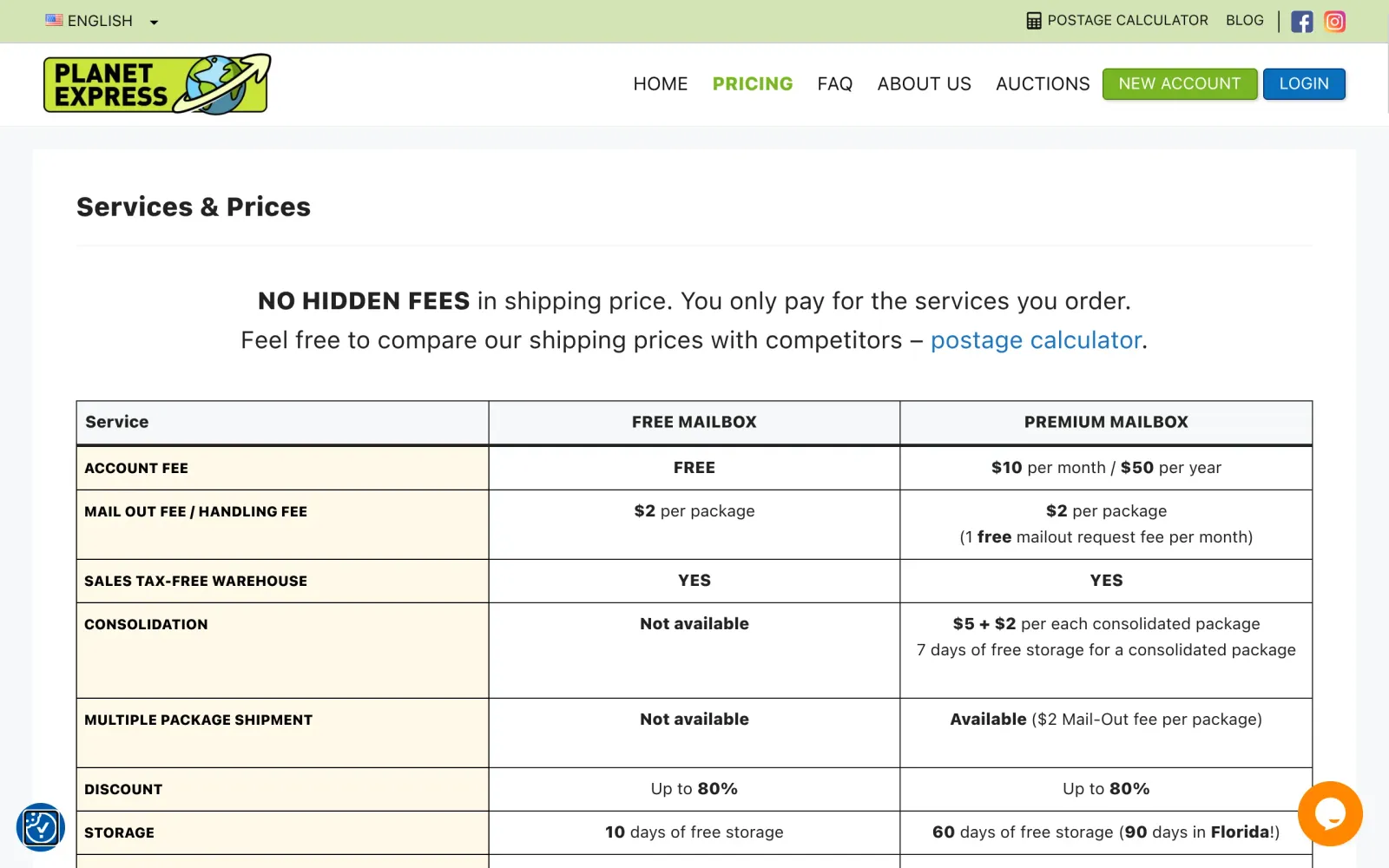Pricing page: Free $0 vs Premium $50/year compared