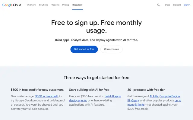 AI 会员免费薅（2）：Google Cloud $300 赠金——新用户 90 天云资源随便开