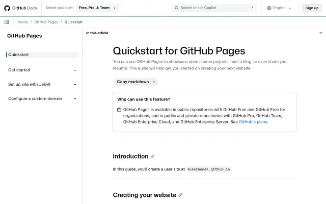GitHub Pages 免费建站图文教程：零成本上线你的英文落地页（2026-10-21）